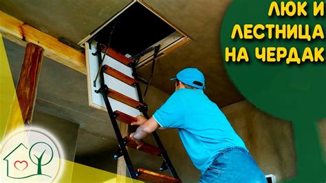 Люк с лестницей на чердак в саманном доме. Установка чердачной лестницы ...