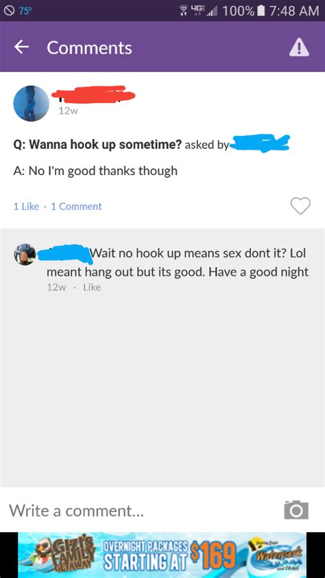 "hookup means sex don't it?" : r/cringepics