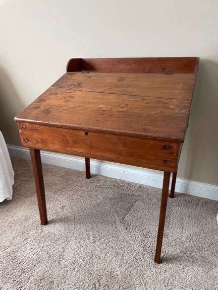 Vinatge Wooden Secretary Desk - Halfhill Auction Group