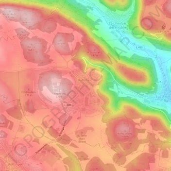 bubsheim topographic map elevation terrain