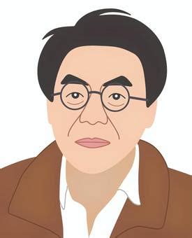 横光利一（カラー）イラスト - No: 26135108｜無料イラスト・フリー素材なら「イラストAC」