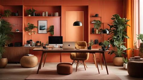 Premium AI Image | A picture of a modern home office setup