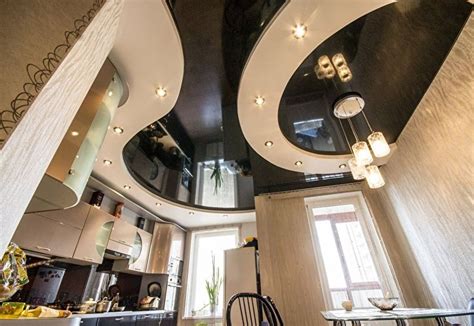 Подвесные потолки: 80 фото, дизайн потолков в комнатах, как сделать ...