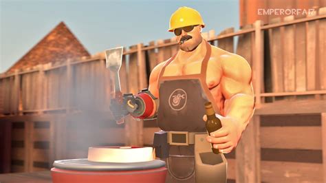 Создать мем "симулятор работяги, тим фортресс 2 sfm постеры, инженер ...