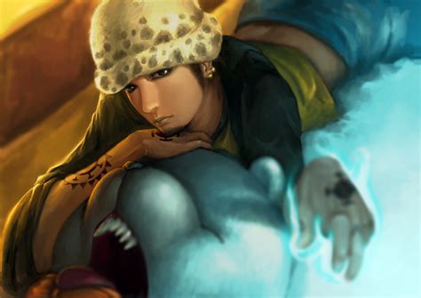 Bepo & Trafalgar Law HD Wallpaper - One Piece Anime Art
