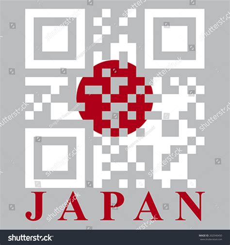 Japan Qr Code Flag Vector: เวกเตอร์สต็อก (ปลอดค่าลิขสิทธิ์) 202540450
