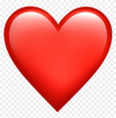 emoji heart png gambar love merah background putij clipart