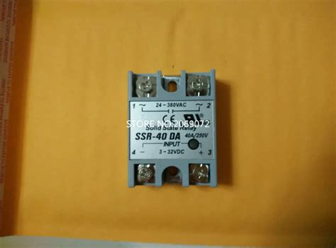solid state relay SSR 40DA 40A actually 3 32V DC TO 24 380V AC SSR 40DA ...