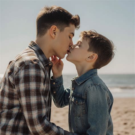 Gay Brothers Kissing | Stable Diffusion Online