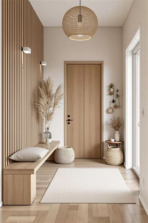 Enchanting Scandinavian Hallway Secrets: Light Wood Floors Transform