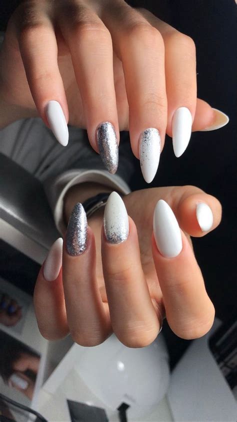 Маникюр | Silver nails, Gel nails, Nails