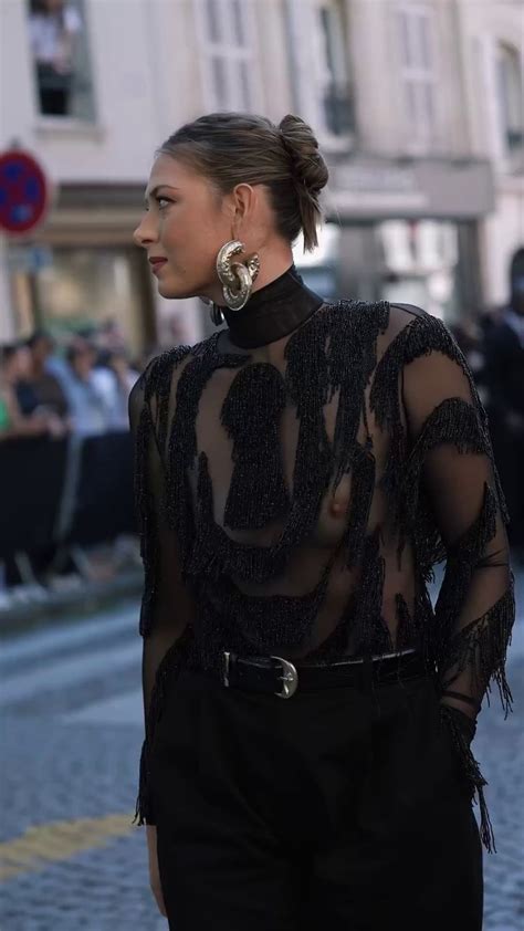 Maria Sharapova Stuns in Sheer Elegance at Schiaparelli Haute Couture