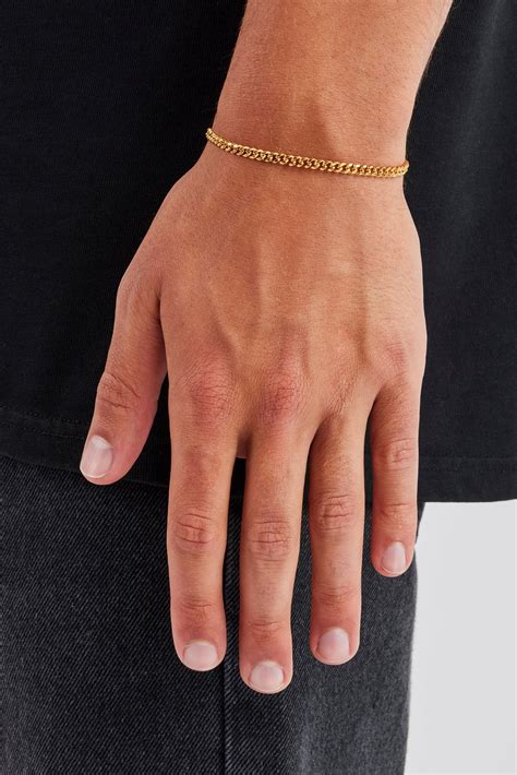 Men's Plain Cuban Link Bracelets – Cernucci US