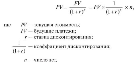Текущая стоимость денег