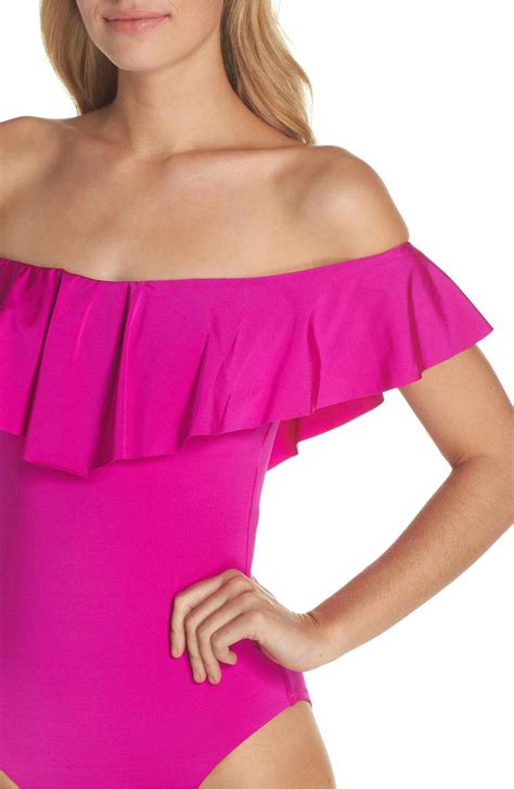 Trina Turk Off the Shoulder One-Piece Swimsuit | Nordstrom