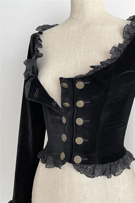 CHANTAL THOMASS 1994 Renaissance Velvelt Corset (XS) - Emerieu