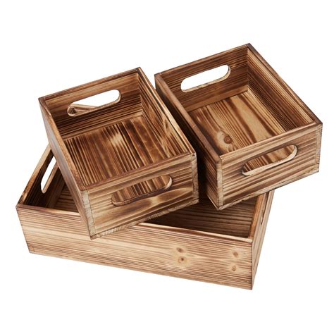 rectangle wooden box crate small rustic wooden crate reclaimed barn