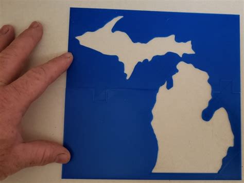 Stencil of the State of Michigan by Betsy Weber | Download free STL ...