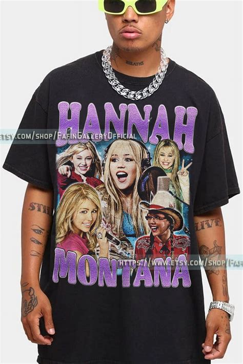 [BLACK] HANNAH MONTANA Shirt, Hannah Montana Fan Tees, Hannah Montana