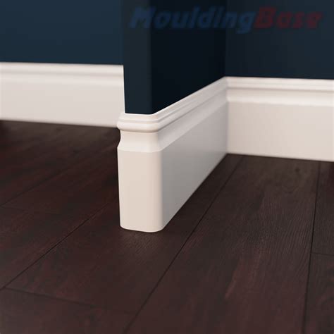 Classic Beaded MDF Baseboard 9/16" x 7-1/4" - MouldingBase
