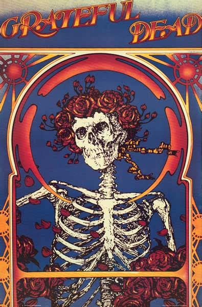 Grateful Dead Skeleton and Roses Poster 22x33 – BananaRoad