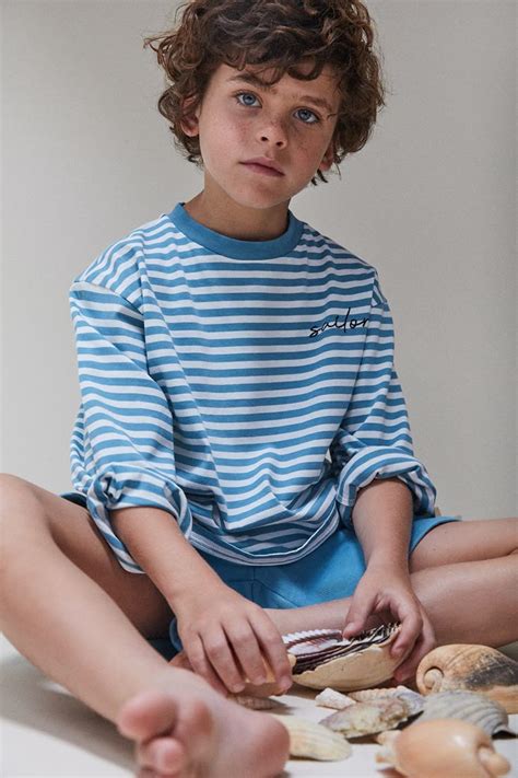 SS21 Lookbook | Junior fashion, Blue tee, Kids outfits