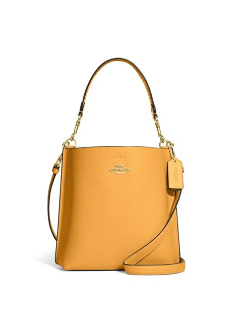 Coach Mollie Bucket Bag 22 Mustard Yellow - Averand