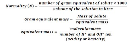 normality formula