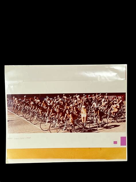 Queen Jazz Album Nude Bicycle Race Insert Printers Proof Artwork 20" X