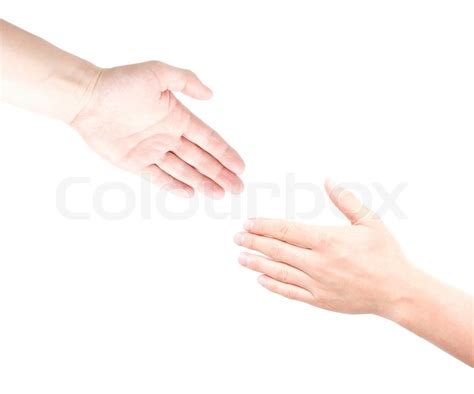 reaching  stock image colourbox