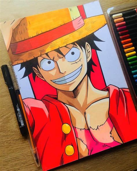 18 Drawings of Monkey D. Luffy from One Piece - Beautiful Dawn Designs