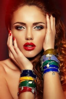 Free Photo | High fashion look.glamor closeup portrait of beautiful ...