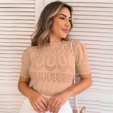 Blusa De Verão Feminina - Blusa Verão Feminina de Modal Premium Elegante Estilo Sofisticado ...