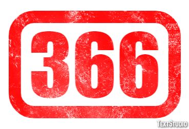 366 Text Effect and Logo Design Number