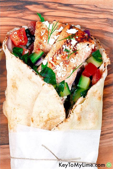 Salmon Gyro - The Best Gyro Sandwich Recipe (Video) - Key To My Lime ...