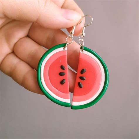 Сережки из полимерной глины | Серьги из полимерной глины, Сережки ...