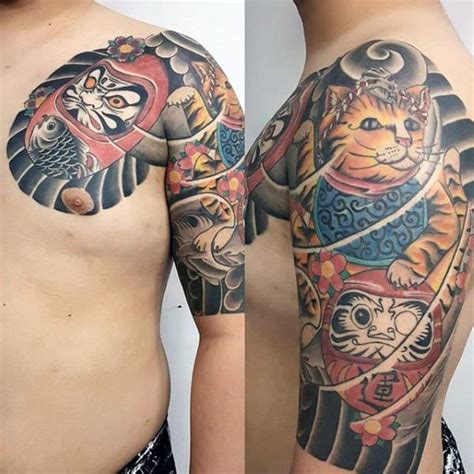 60 Awesome Daruma Doll Tattoo Designs for Men