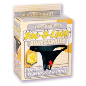Doc Johnson Vac-U-Lock Ultra Harness With Plug - Black 782421152703 | eBay