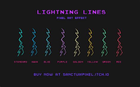 Lightning Pixel Art Effect by sanctumpixel