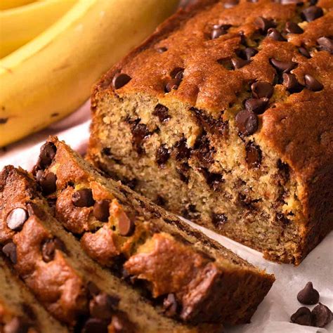 Moist Banana Chocolate Chip Bread