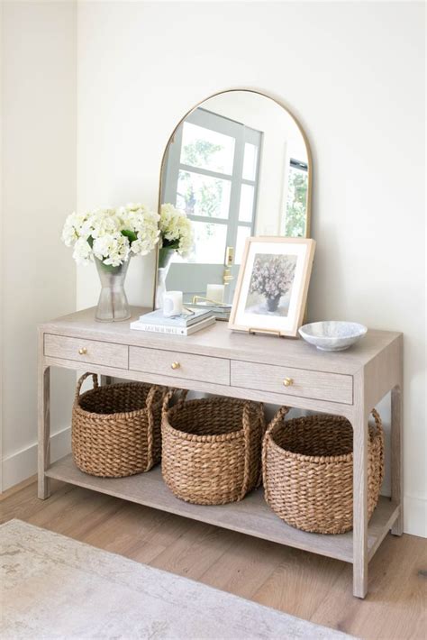 console table styling entryway decor