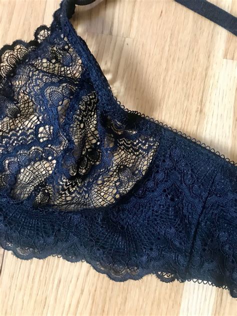 Black Lace Watson Bra by Fiona Parker