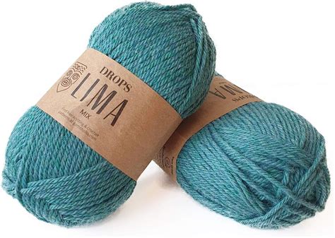 DROPS Lima 9018 MIX Sea Green : Amazon.co.uk: Home & Kitchen