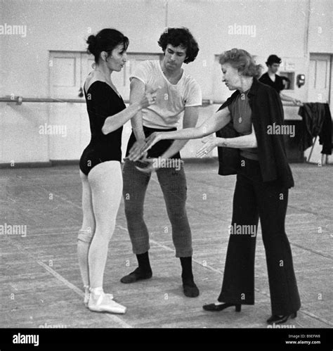Renowned Soviet ballerina Galina Ulanova right rehearsing with young ...