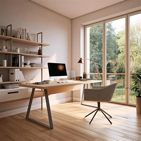 Premium AI Image | workspace interior design minimalist