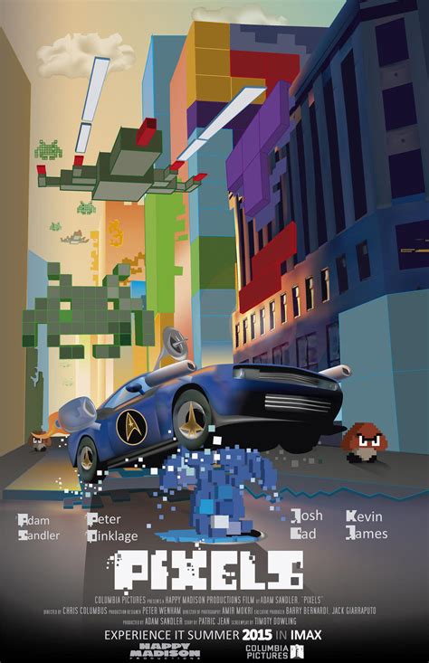 Pixels (movie 2015) fanmade poster - vector only by GhostOfKorah on ...