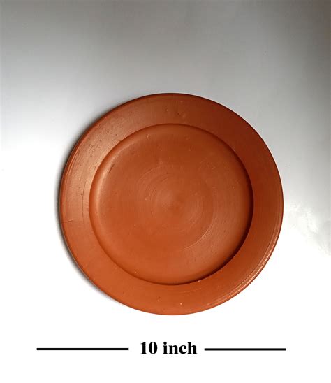 Clay Dinner Plate - Mati Pigan Hand Made [ Medium Quality ][D7 ...