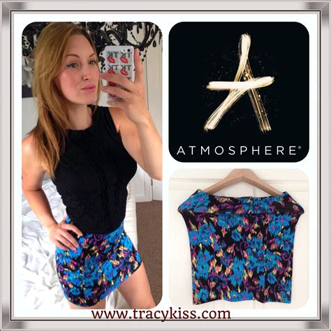 Atmosphere Blue Print Mini Skirt