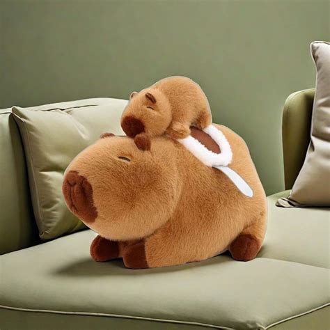 PETSOLA Capybara Plush Toy Plush Capybara Doll Home Decor Capybara