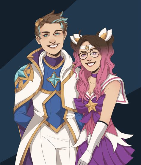 ArtStation - Star Guardians Lux and Ezreal